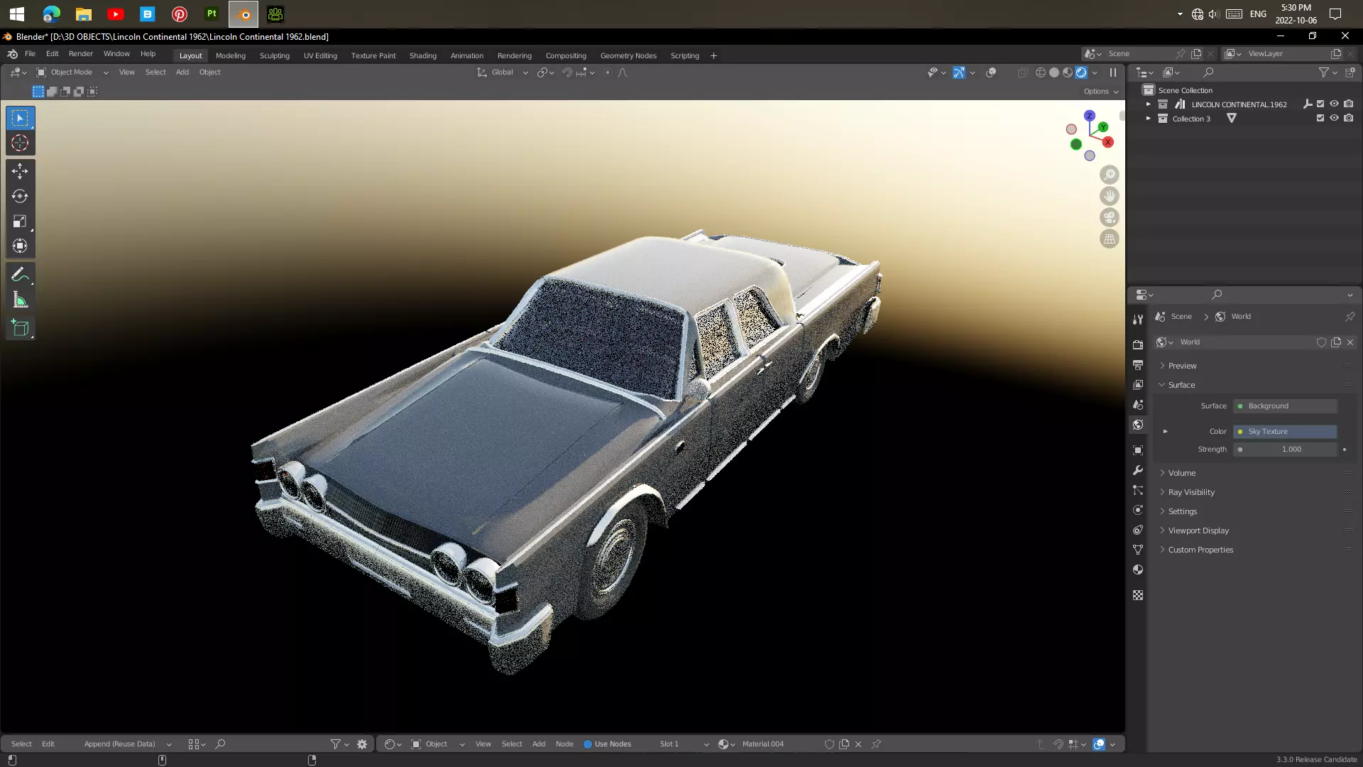 Lincoln Continental 1962 3D model_0