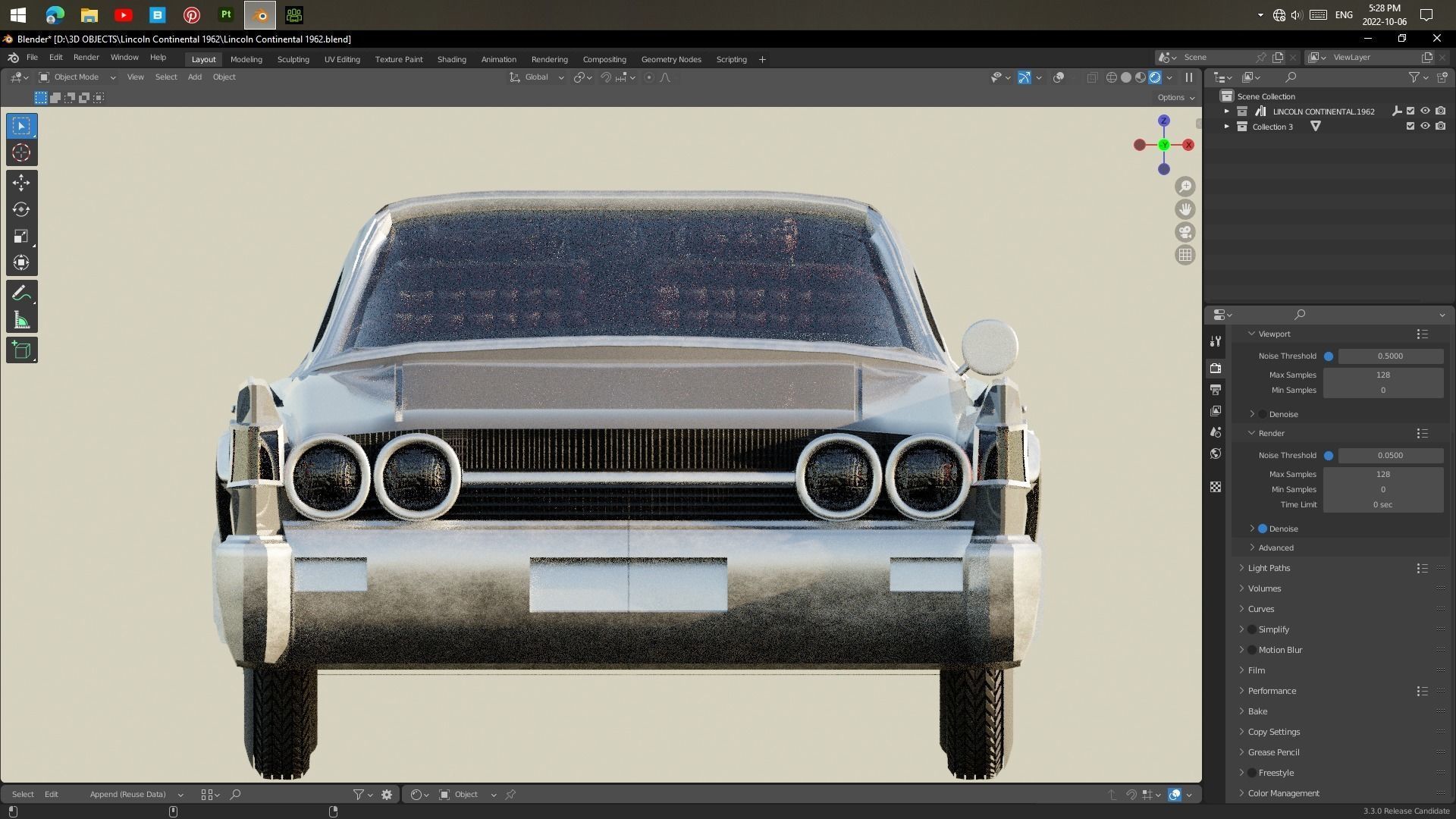 Lincoln Continental 1962 3D model_3
