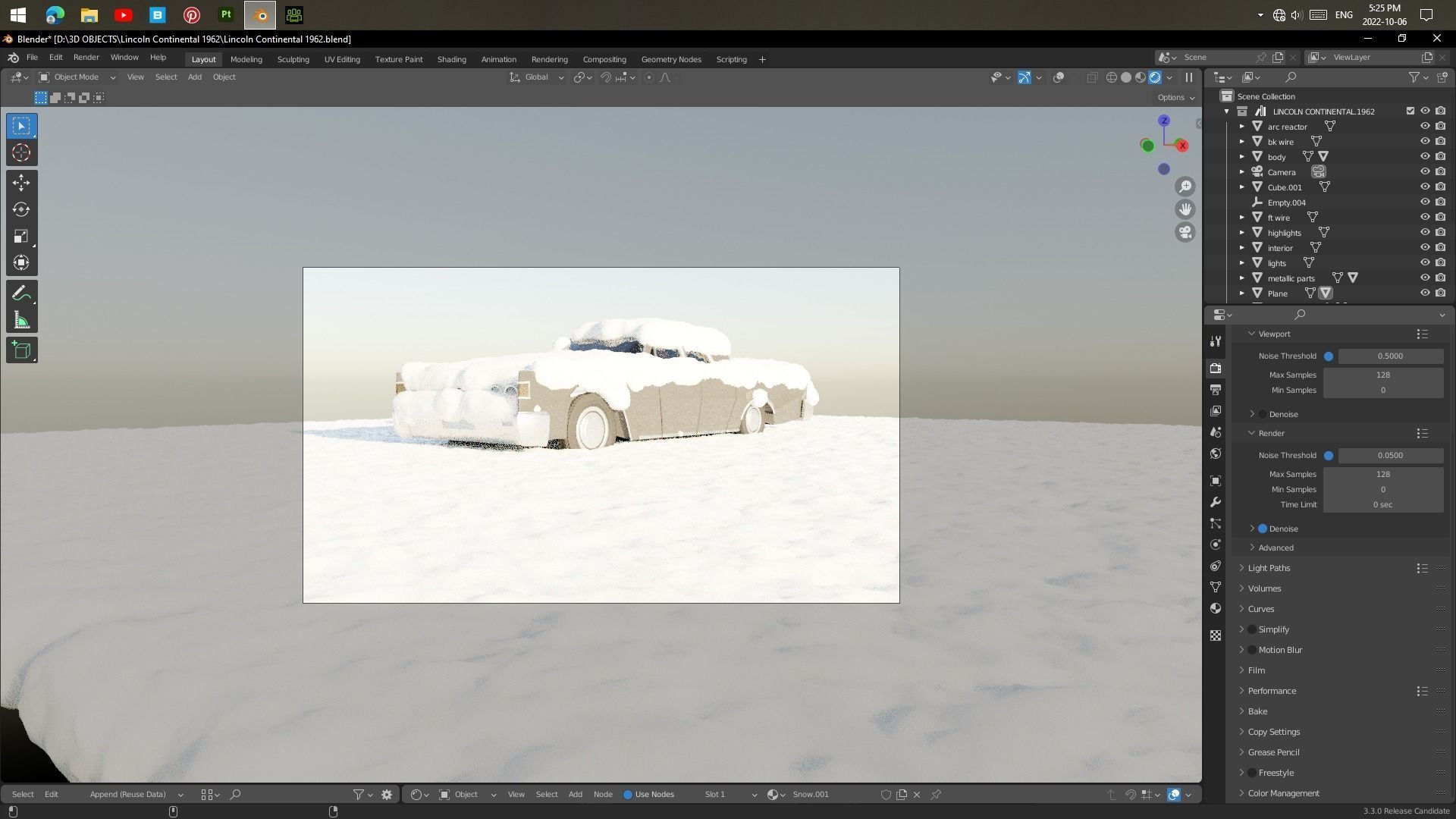 Lincoln Continental 1962 3D model_9