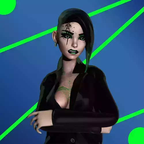 Green Sci-fi Girl