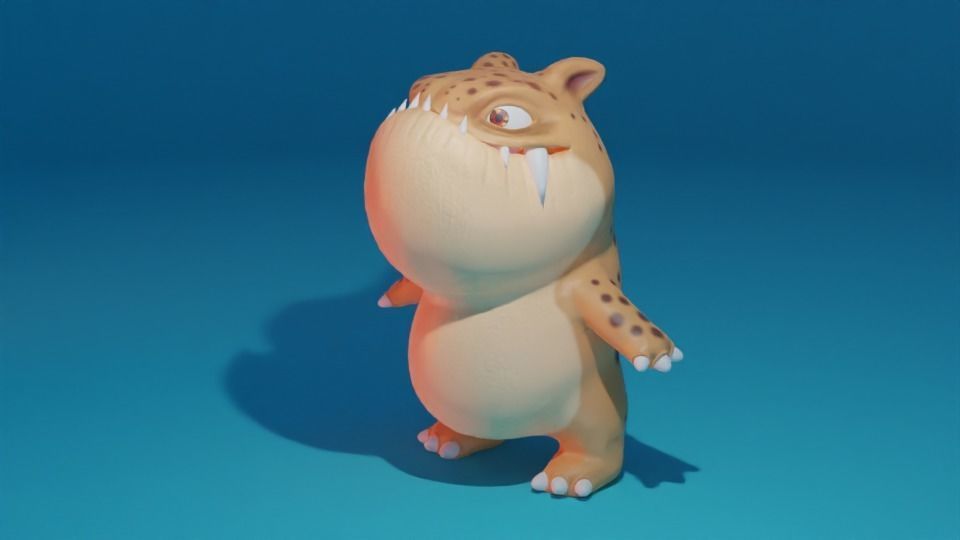 Character - Mino Low-poly 3D model_3