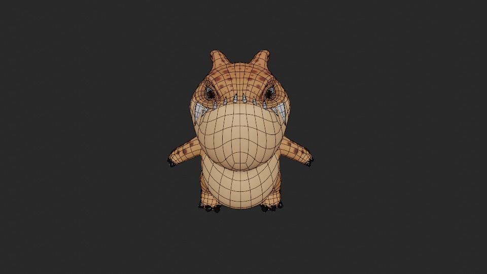 Character - Mino Low-poly 3D model_13