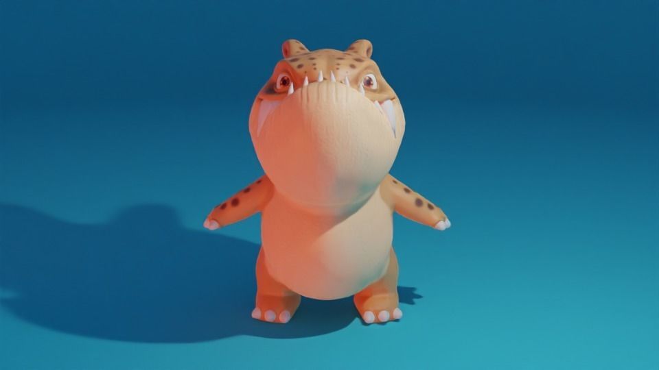 Character - Mino Low-poly 3D model_4