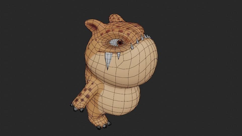 Character - Mino Low-poly 3D model_19