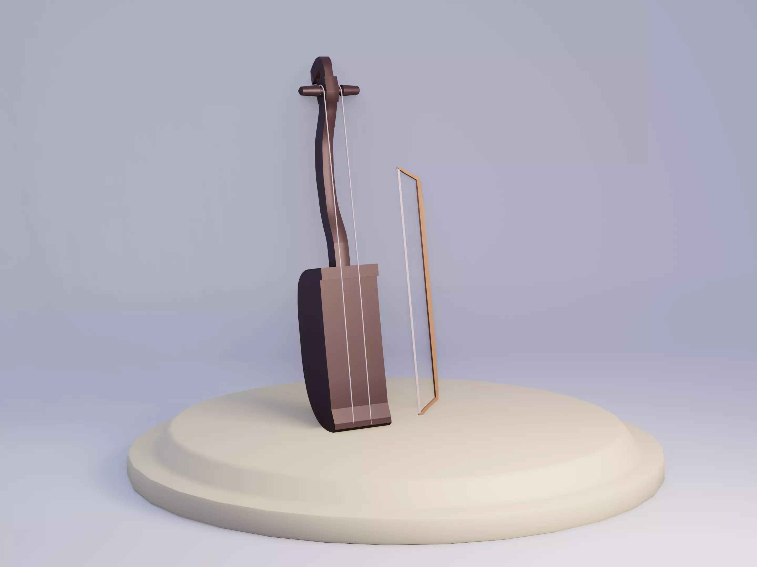 Tarawangsa Traditional Musical Instruments of Sundanese Culture Free low-poly 3D model