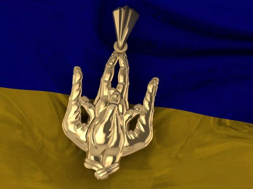 Ukrainian Trident 3D print model_0