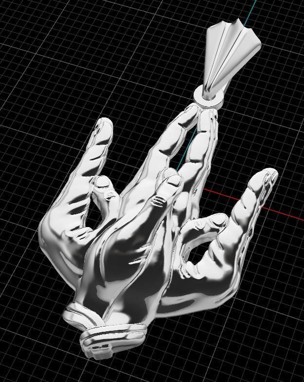 Ukrainian Trident 3D print model_3