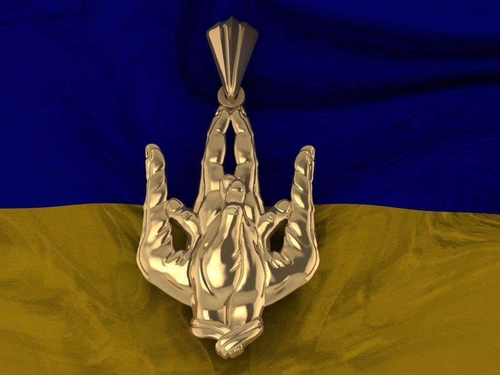Ukrainian Trident 3D print model_1