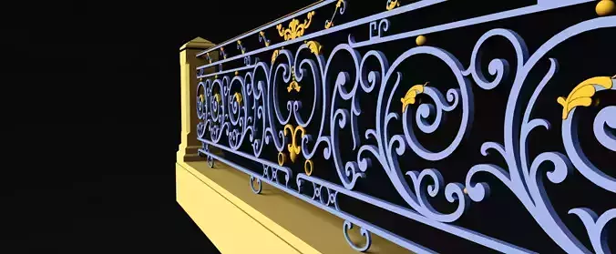Wrought iron railing