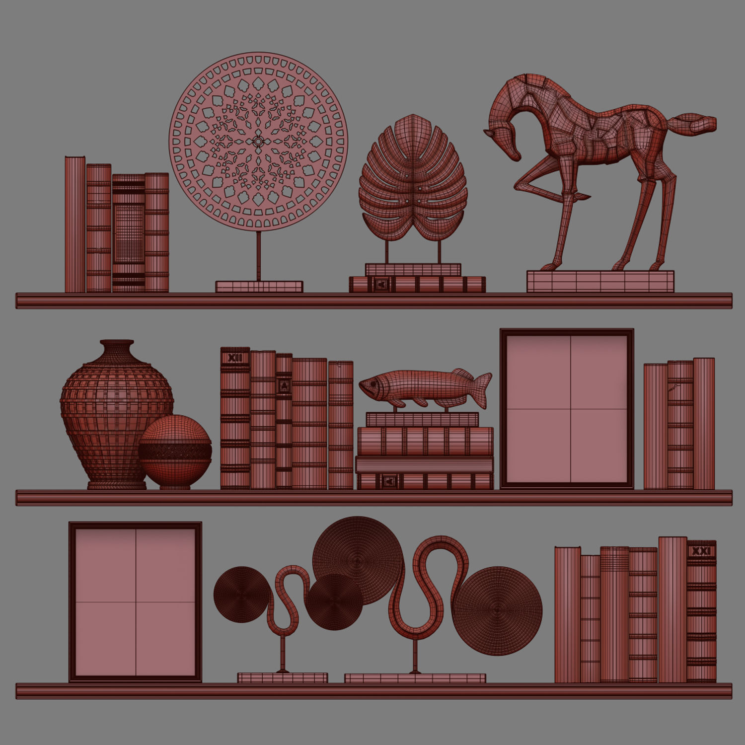 Decor Set 164 3D model_4