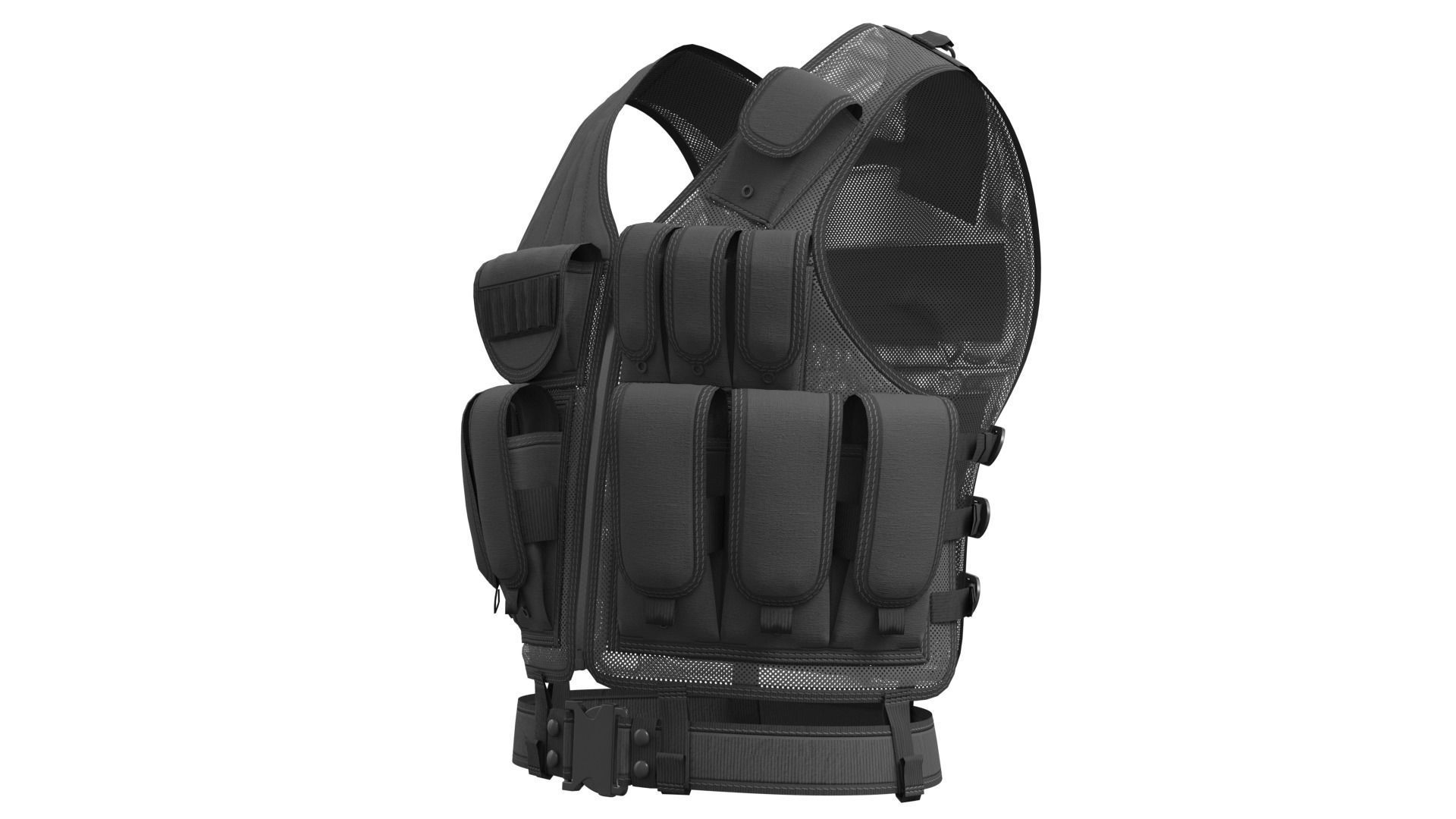 UTG 547 Law Enforcement Tactical Vest - Marvelous Designer 3D