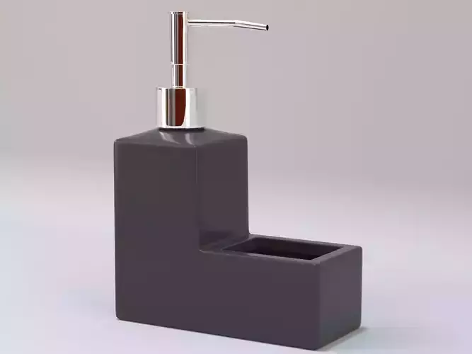 Soap dispenser toothbrush holder utensil