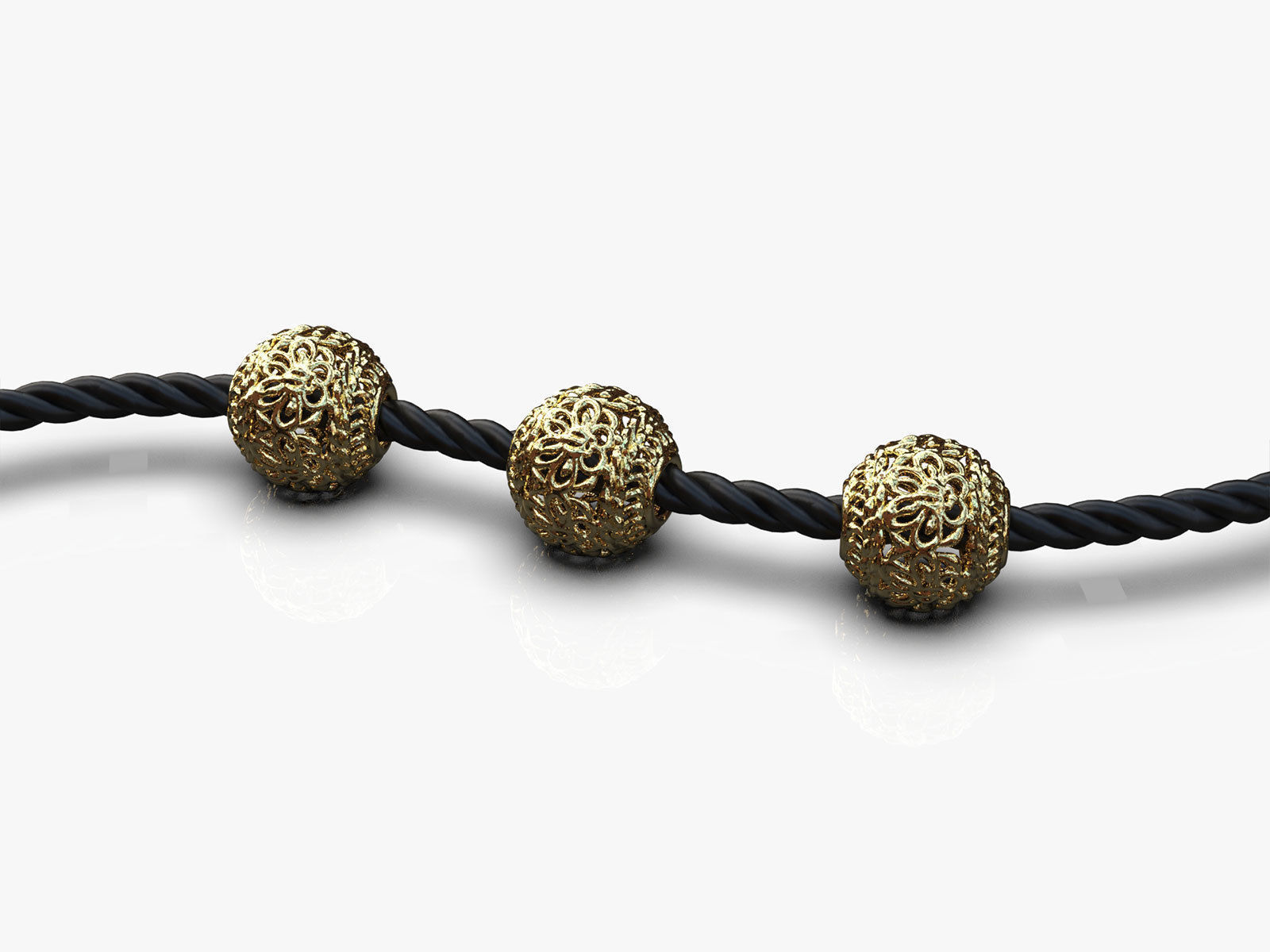 10 Spherical beads 3D print model_5