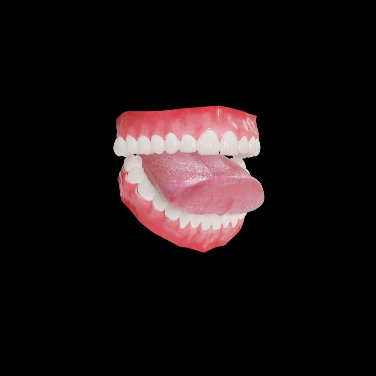 Woman nude with high heels Low-poly 3D model_33