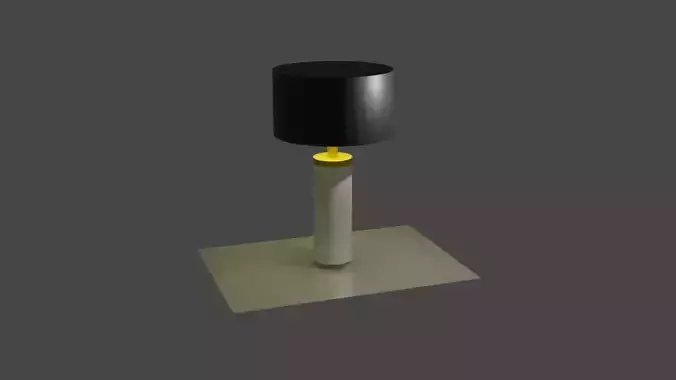 Lampshade lamp with light