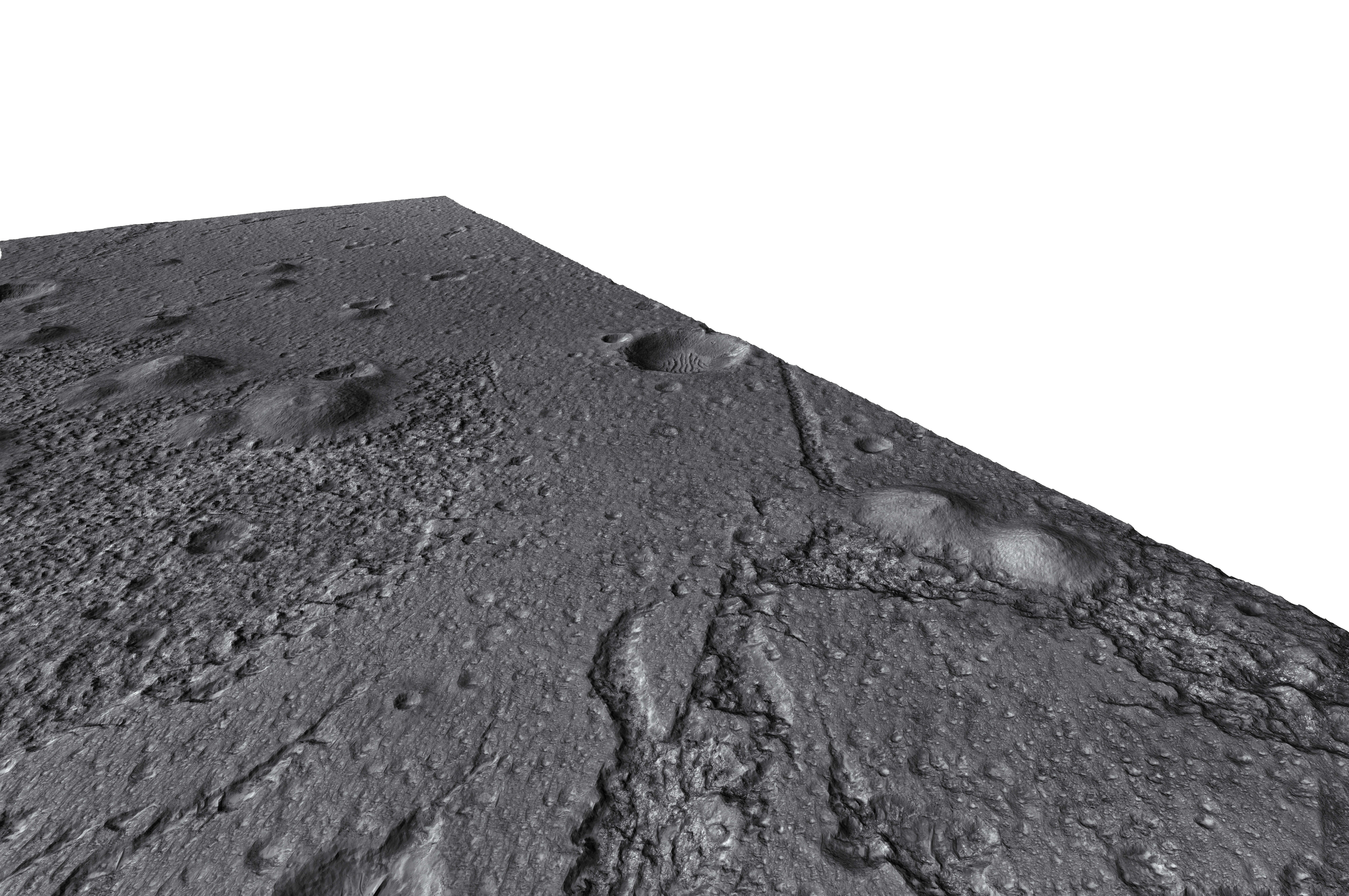 MARS VR - Cones on Crater Floor in Terra Sirenum 3D model_1