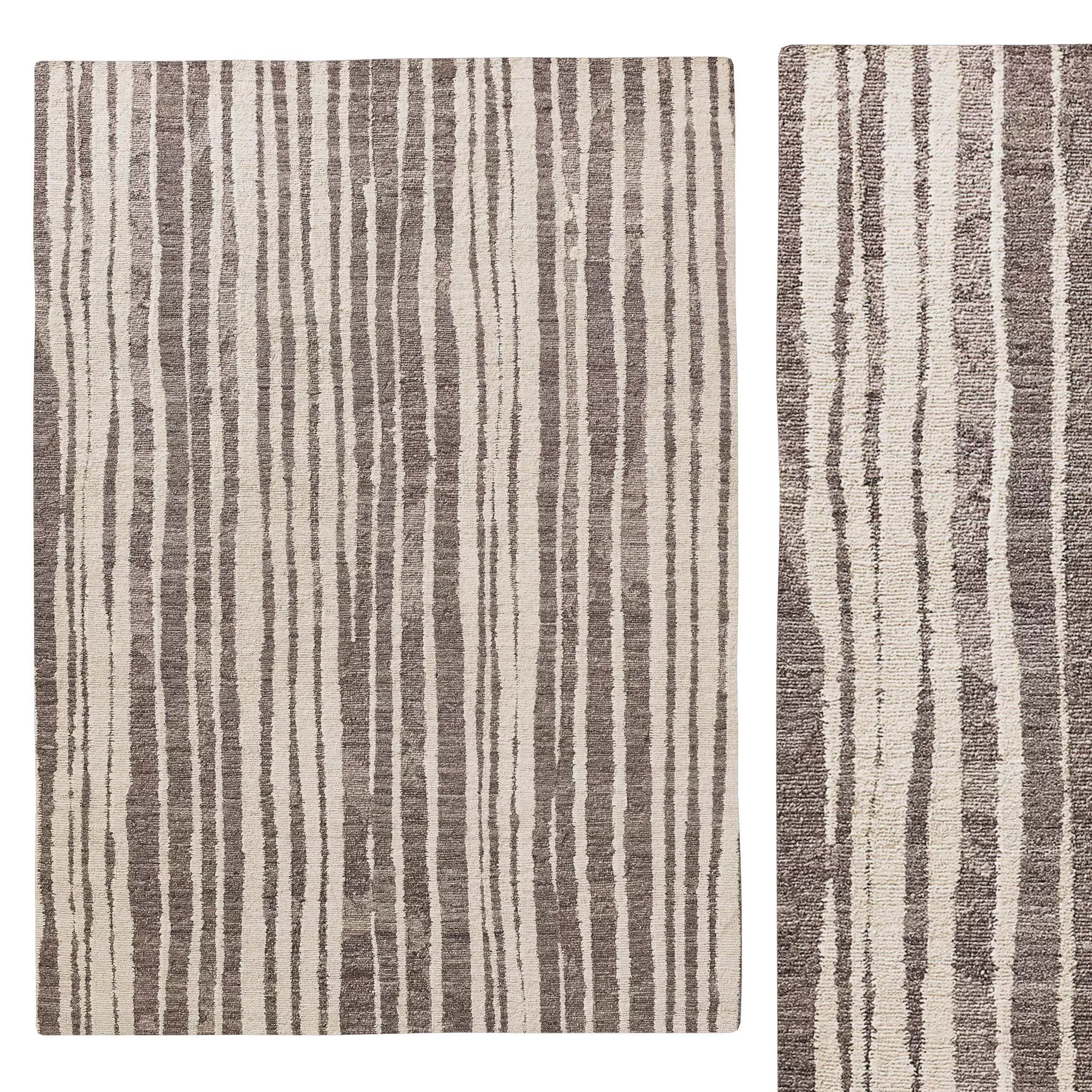 RHADA HAND-KNOTTED WOOL RUG 3D model_0