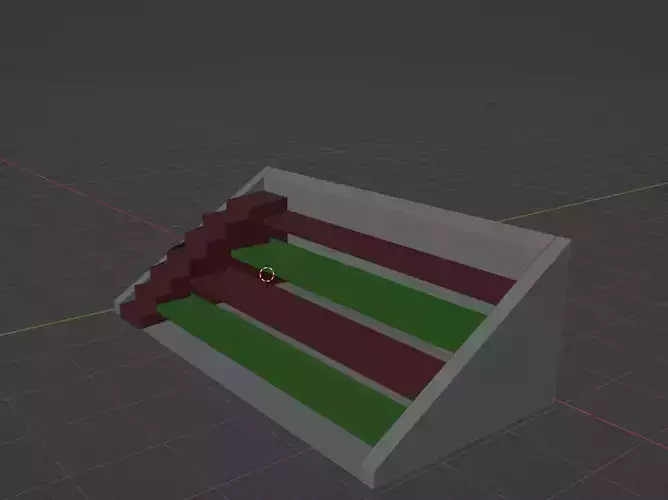 tribunes shelf with stripes