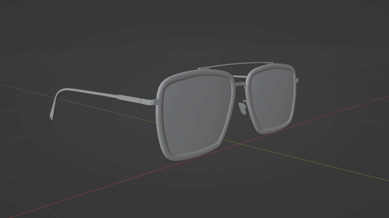 Sci Fi Glasses Iron man Edith 3D model_4