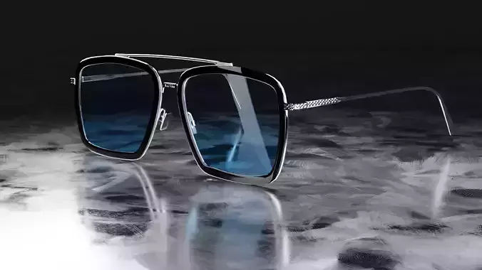 Sci Fi Glasses Iron man Edith 3D model