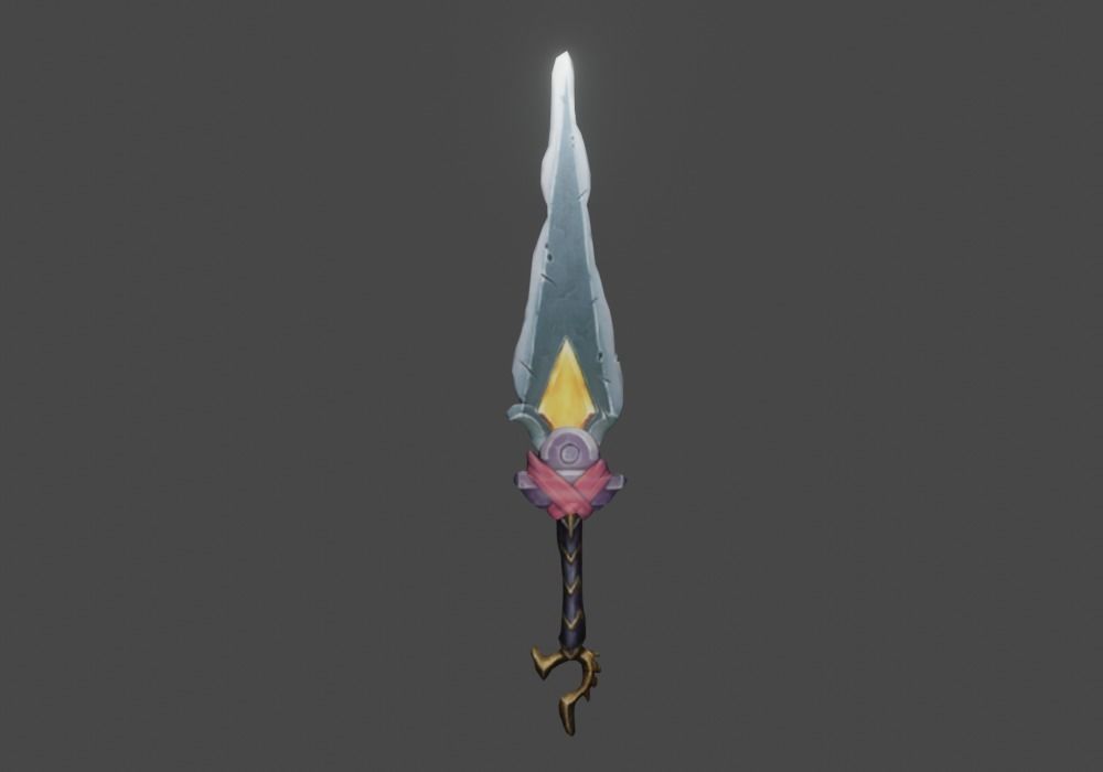 Zeloeman Sword A 70 Low-poly 3D model_1