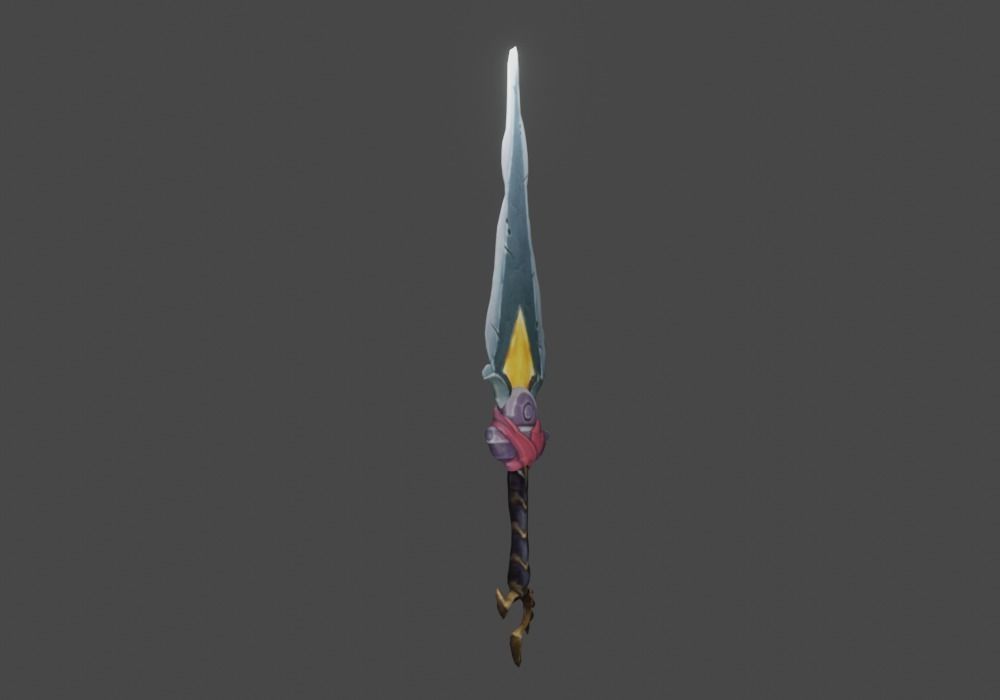 Zeloeman Sword A 70 Low-poly 3D model_9