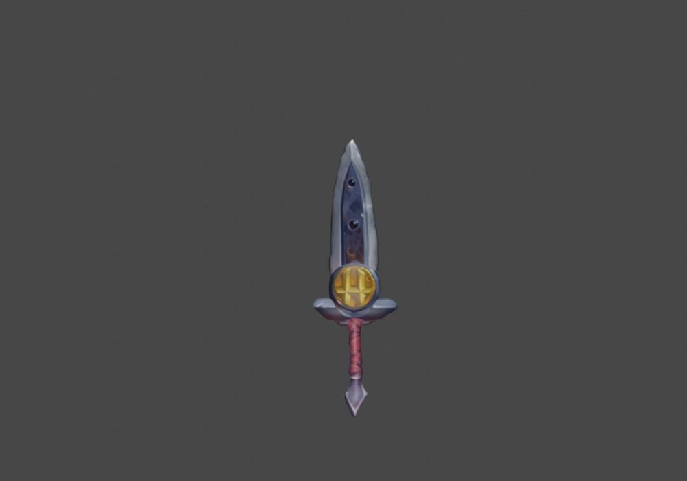 Zeloeman Sword A 69 Low-poly 3D model_1