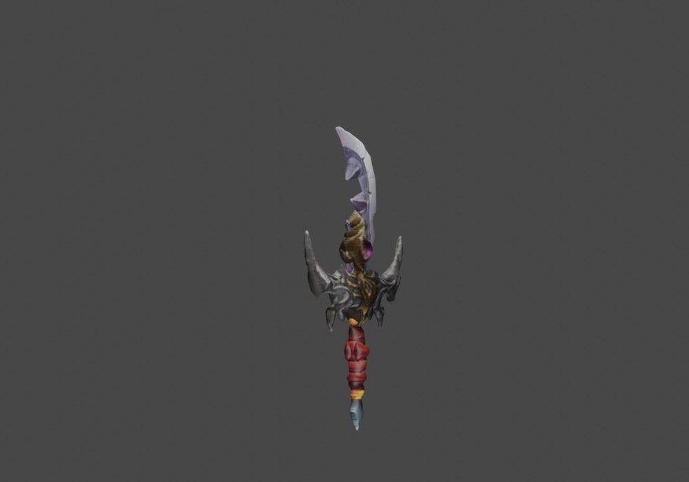 Zeloeman Sword A 6 Low-poly 3D model_9