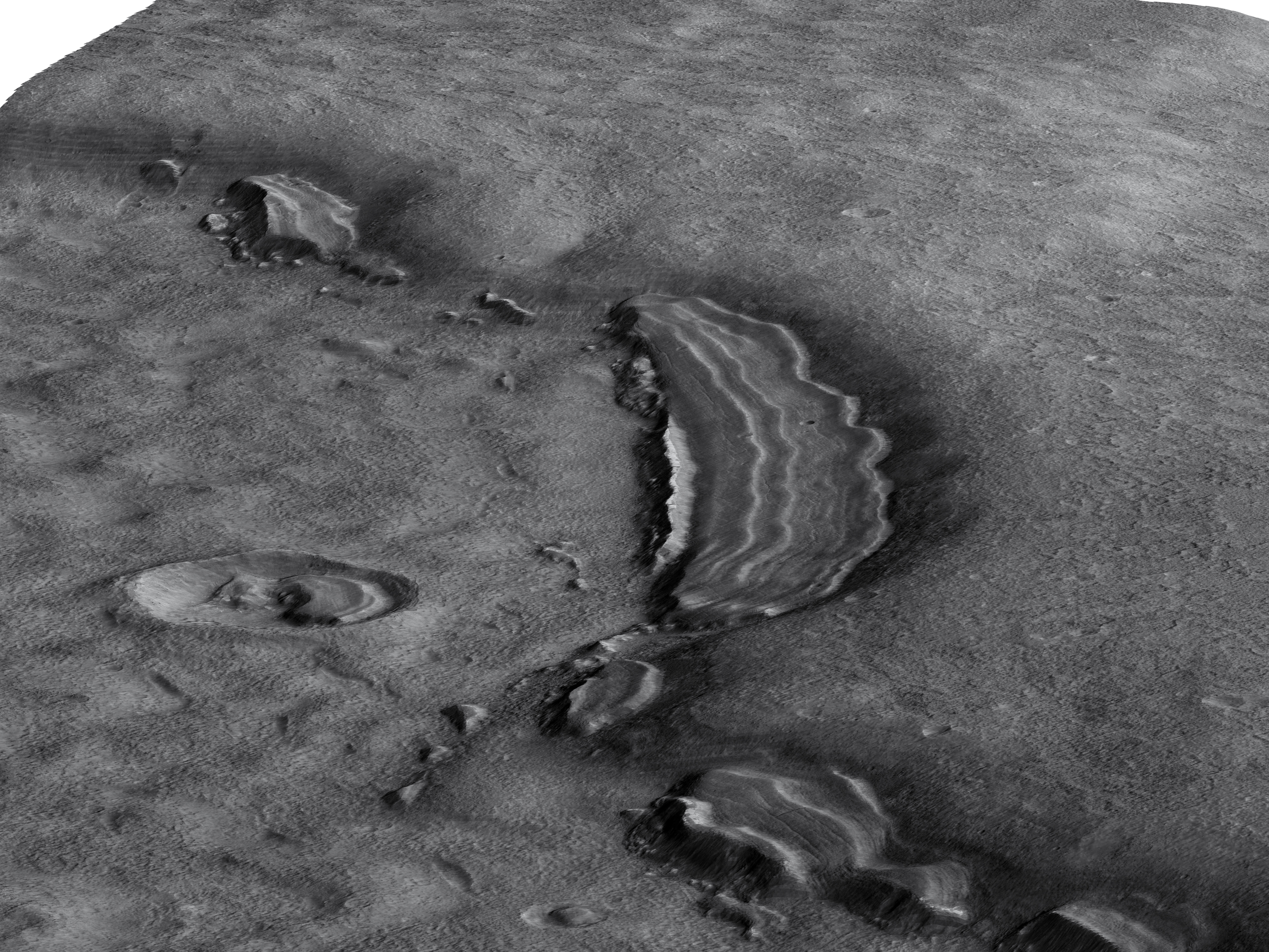 MARS VR - Dipping Layers South of Reull Vallis 3D model_2