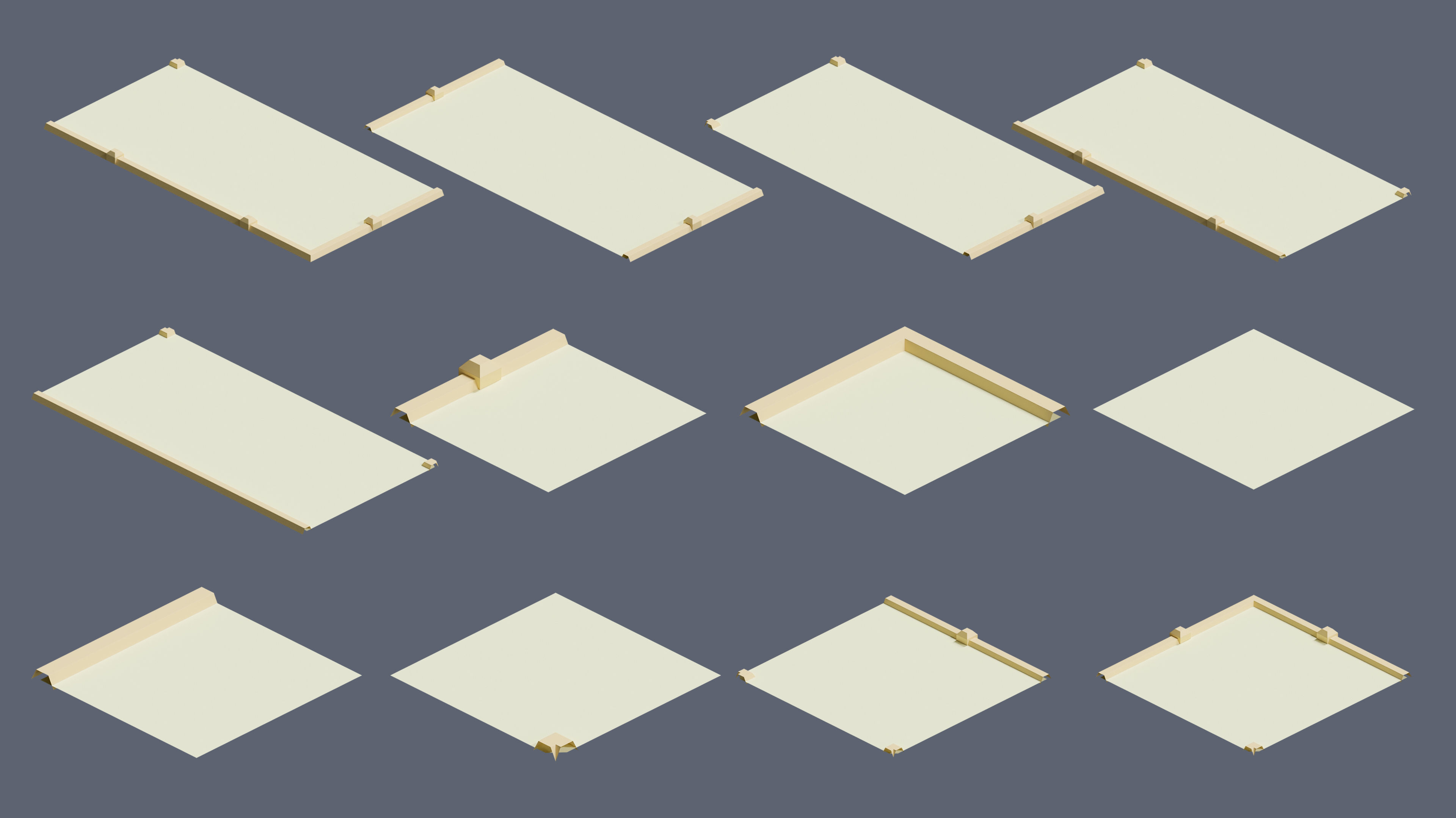 Amusement Park Low-poly 3D model_37