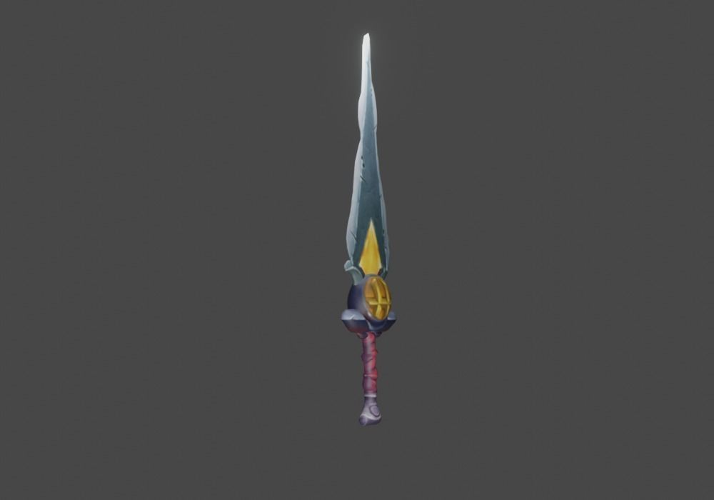 Zeloeman Sword A 53 Low-poly 3D model_9
