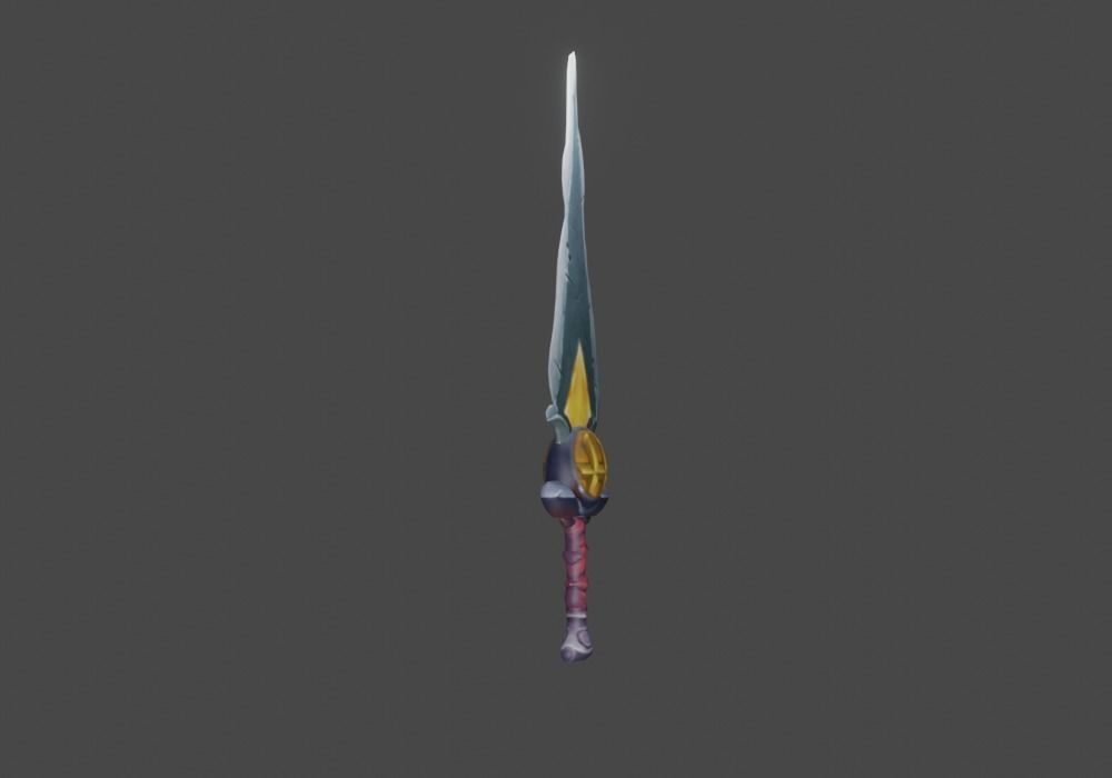 Zeloeman Sword A 53 Low-poly 3D model_10