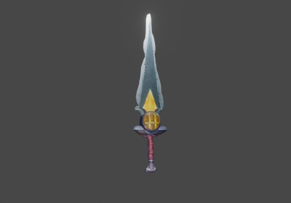 Zeloeman Sword A 53 Low-poly 3D model_5