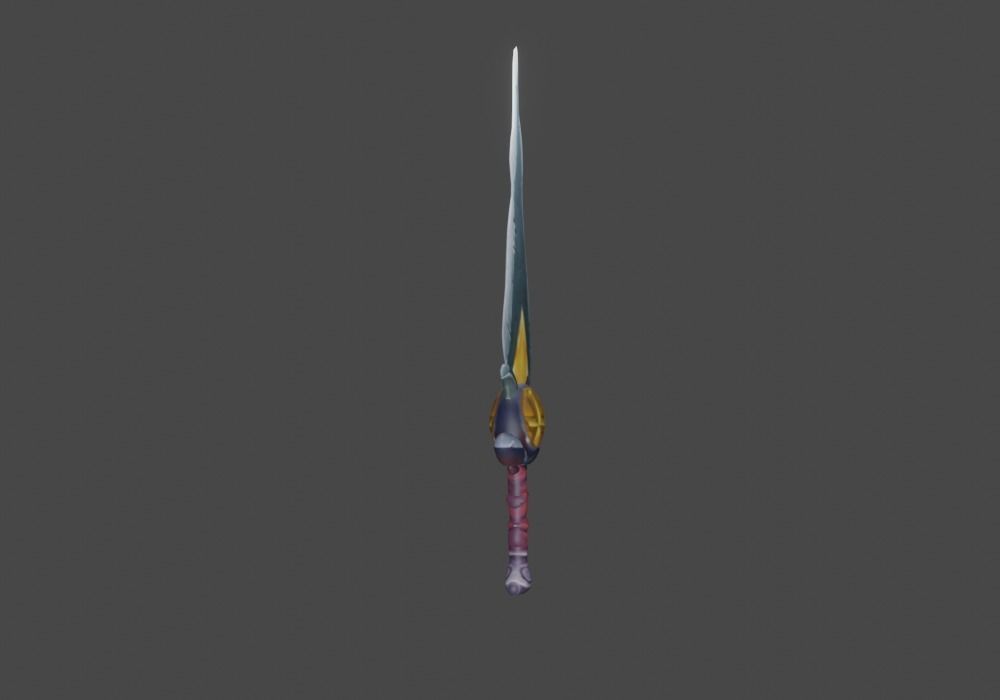 Zeloeman Sword A 53 Low-poly 3D model_11