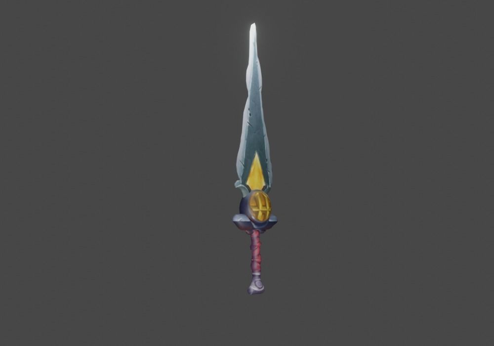 Zeloeman Sword A 53 Low-poly 3D model_8