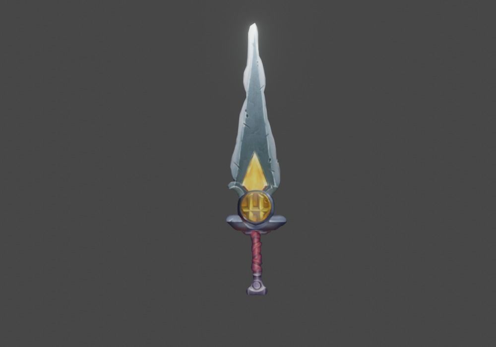 Zeloeman Sword A 53 Low-poly 3D model_1