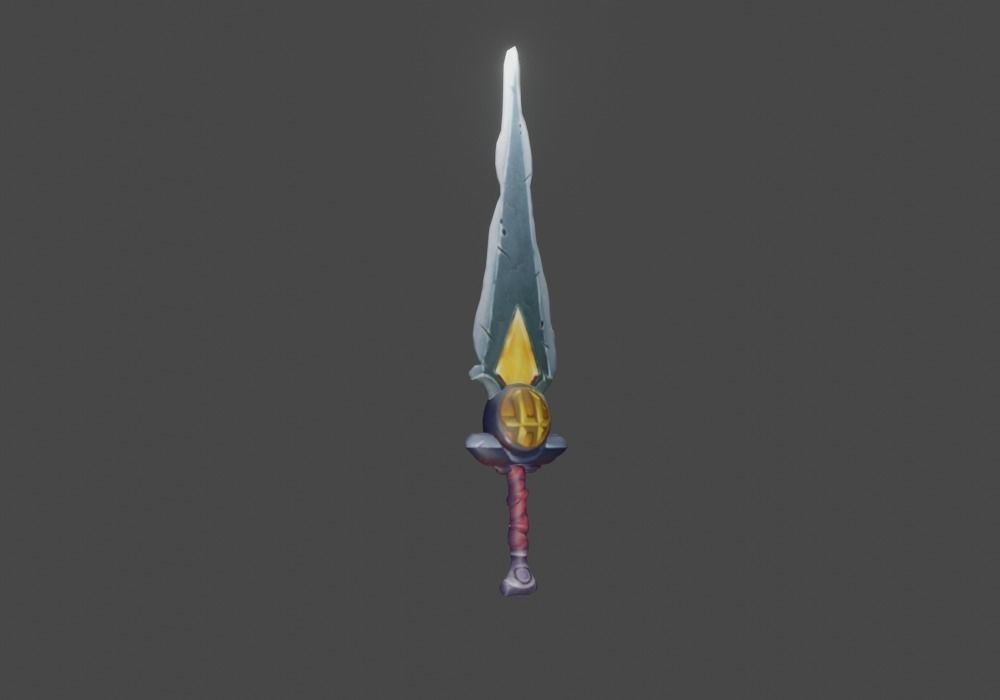 Zeloeman Sword A 53 Low-poly 3D model_7