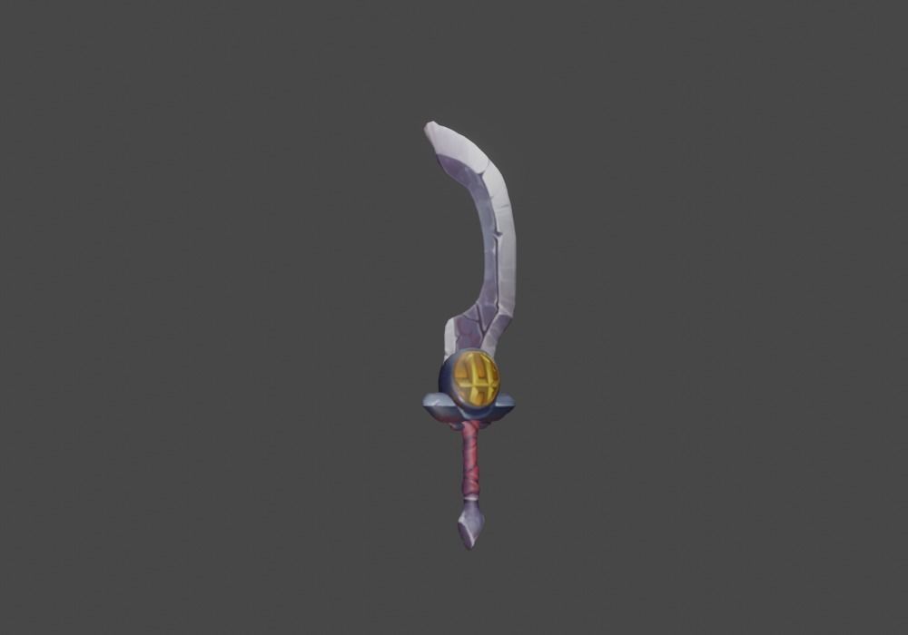 Zeloeman Sword A 52 Low-poly 3D model_7