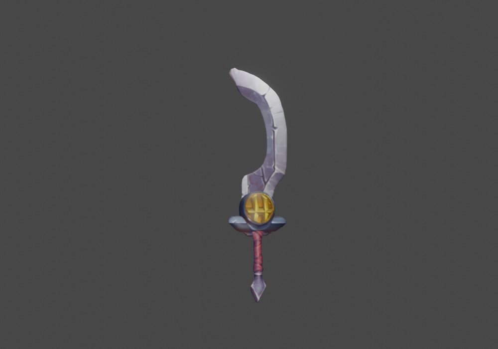 Zeloeman Sword A 52 Low-poly 3D model_5