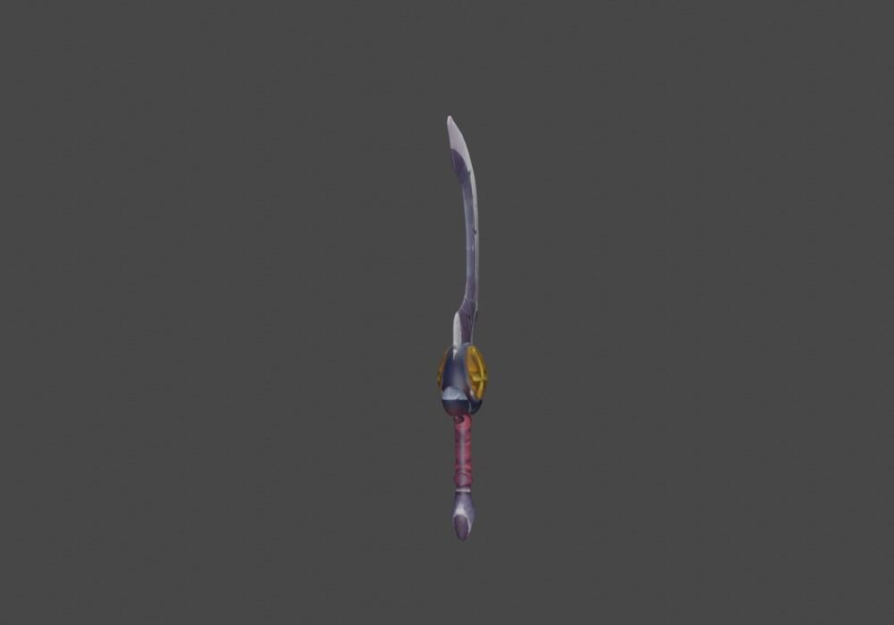 Zeloeman Sword A 52 Low-poly 3D model_11