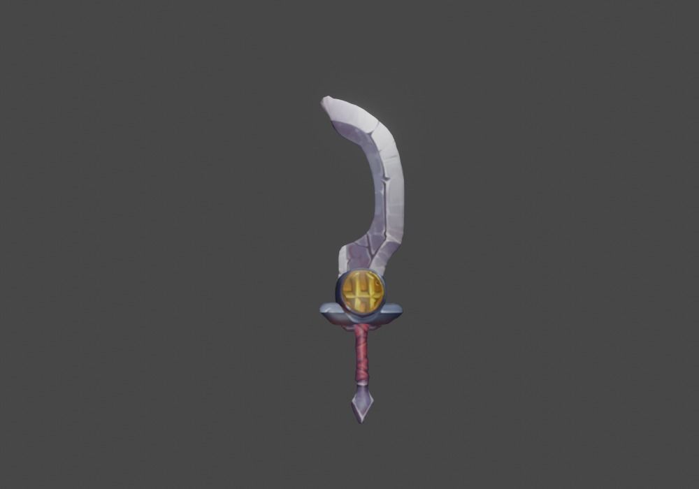Zeloeman Sword A 52 Low-poly 3D model_4