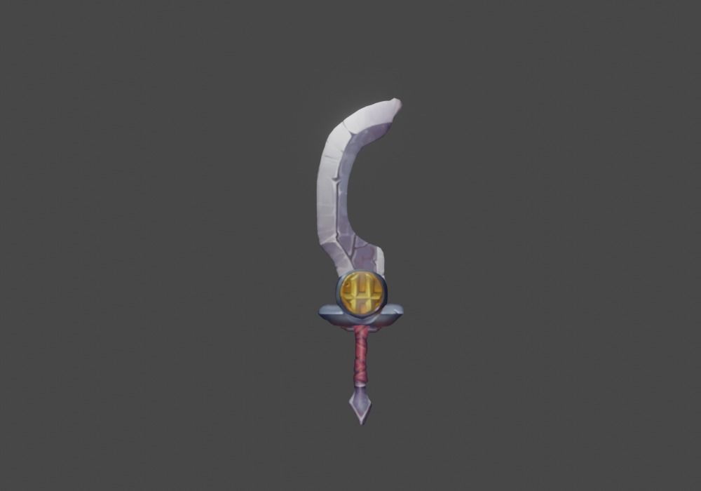 Zeloeman Sword A 52 Low-poly 3D model_24