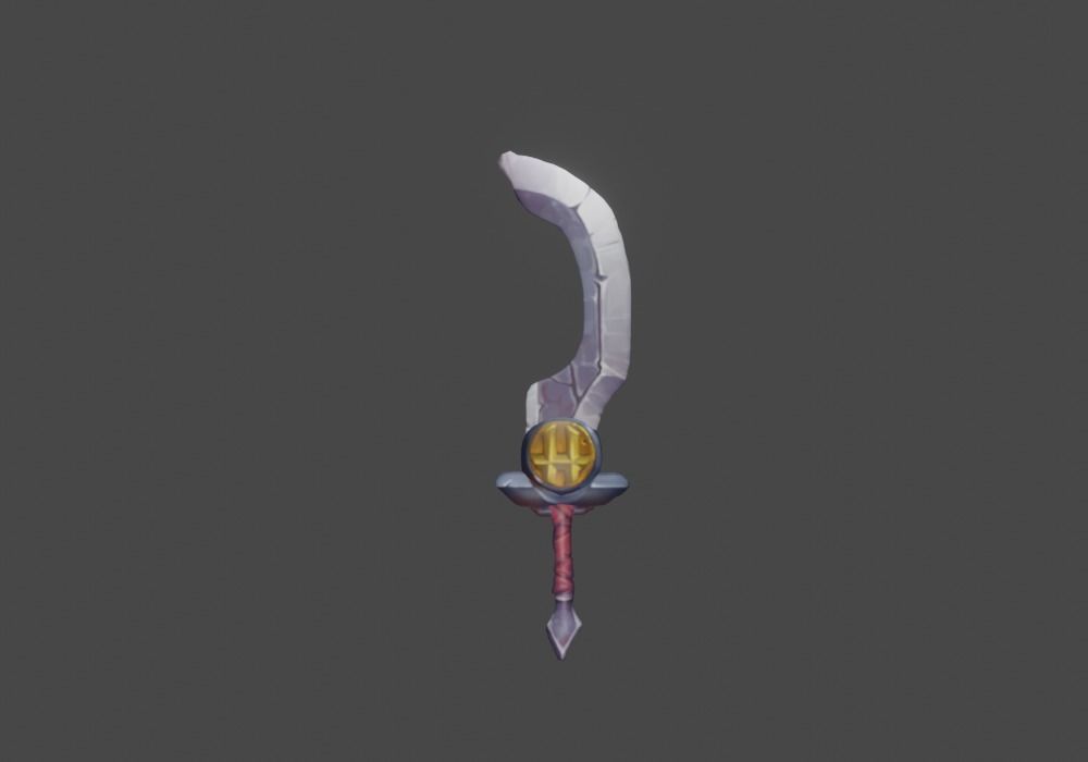Zeloeman Sword A 52 Low-poly 3D model_2