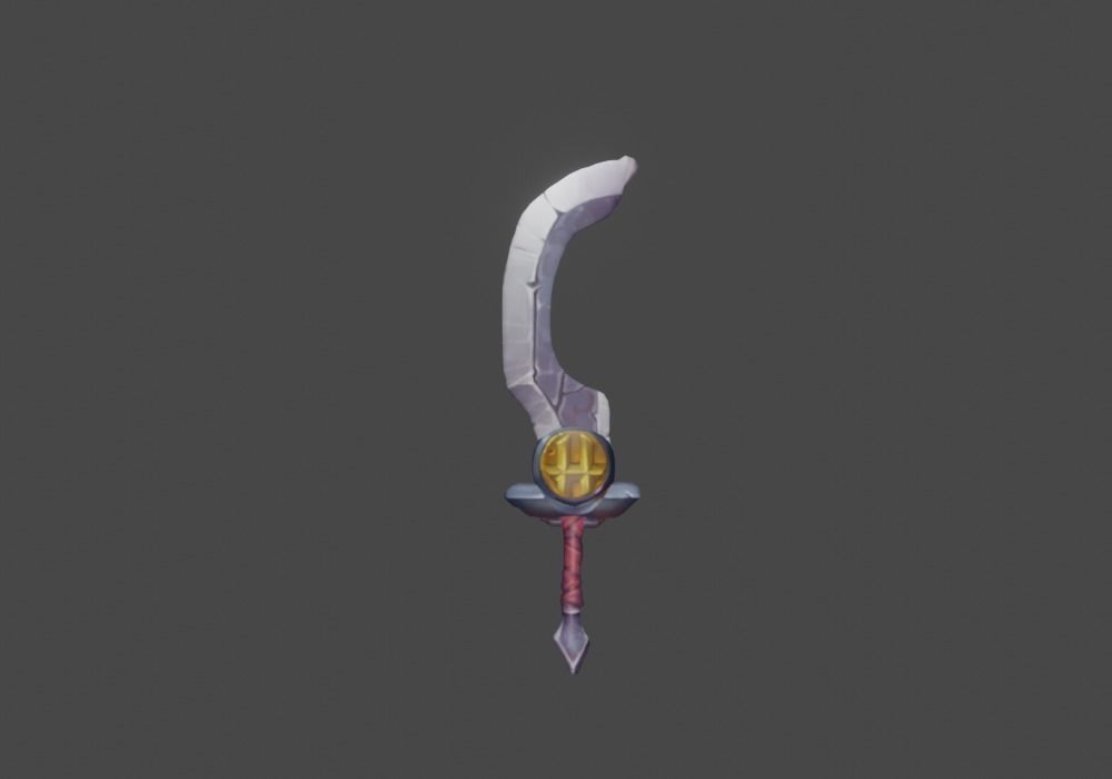 Zeloeman Sword A 52 Low-poly 3D model_25