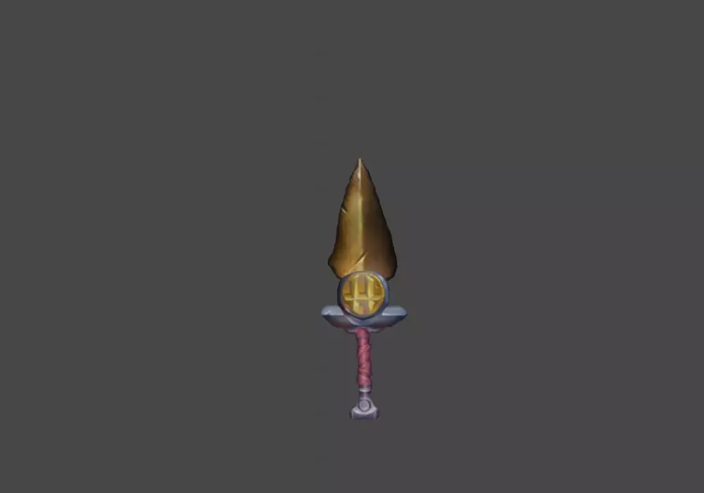 Zeloeman Sword A 50 Low-poly 3D model_0