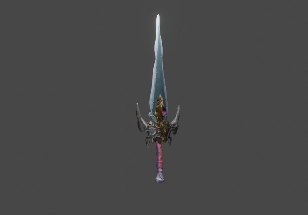 Zeloeman Sword A 49 Low-poly 3D model_9