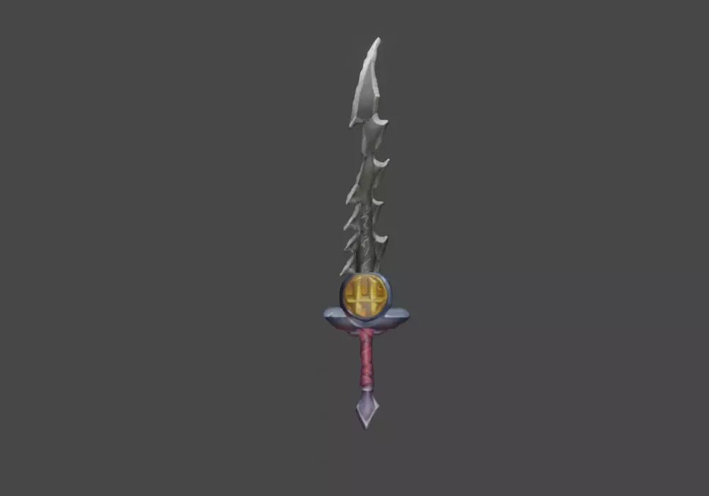 Zeloeman Sword A 47 Low-poly 3D model_0