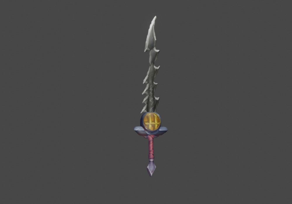 Zeloeman Sword A 47 Low-poly 3D model_5