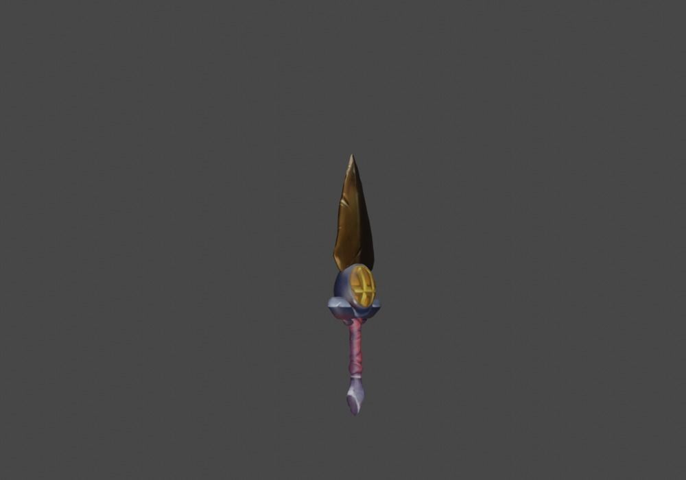 Zeloeman Sword A 45 Low-poly 3D model_9