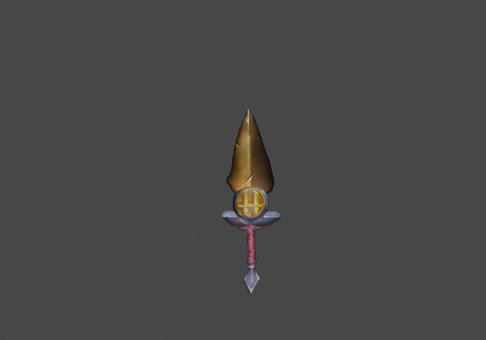Zeloeman Sword A 45 Low-poly 3D model_1